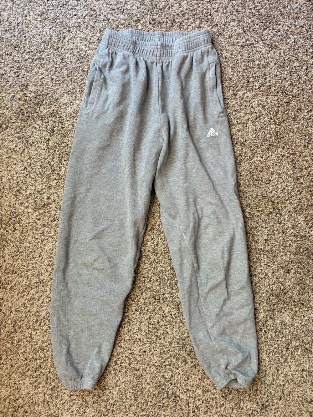 Adidas Women’s Heather Gray Fleece Joggers